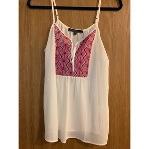 Embroidered tank top